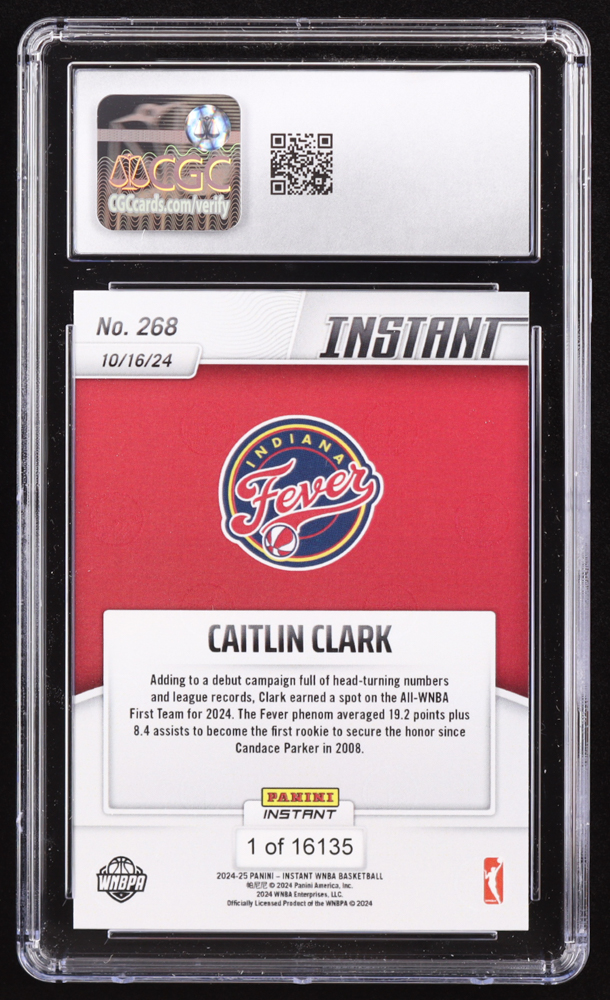 2024 Panini Instant Caitlin Clark #268- Rookie RC All-WNBA 2024 Panini Instant Caitlin Clark #268- Rookie RC All-WNBA