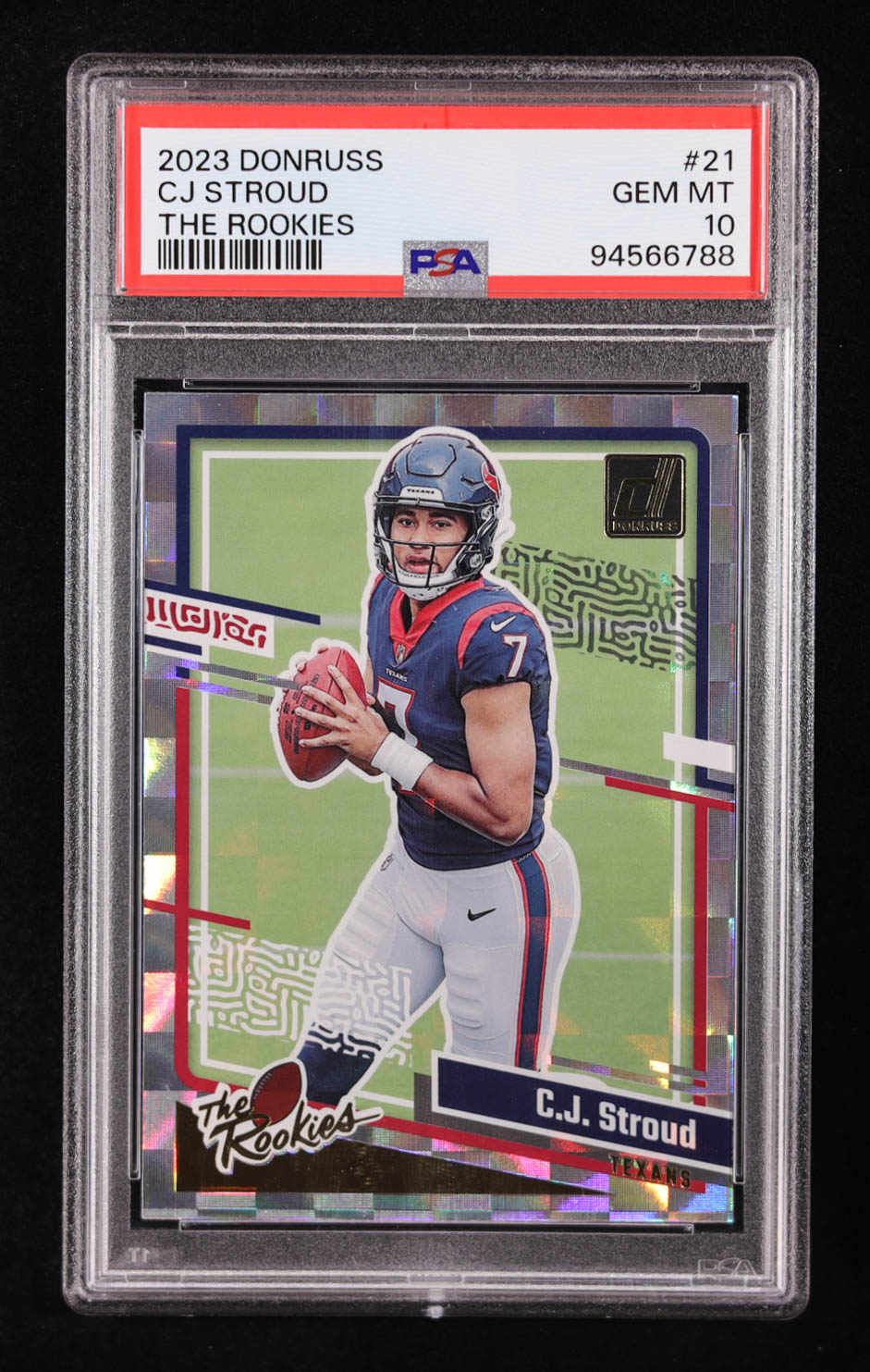 CJ Stroud 2023 Donruss The Rookies #21 RC (PSA 10) at PristineAuction.com CJ Stroud 2023 Donruss The Rookies #21 RC (PSA 10) at PristineAuction.com