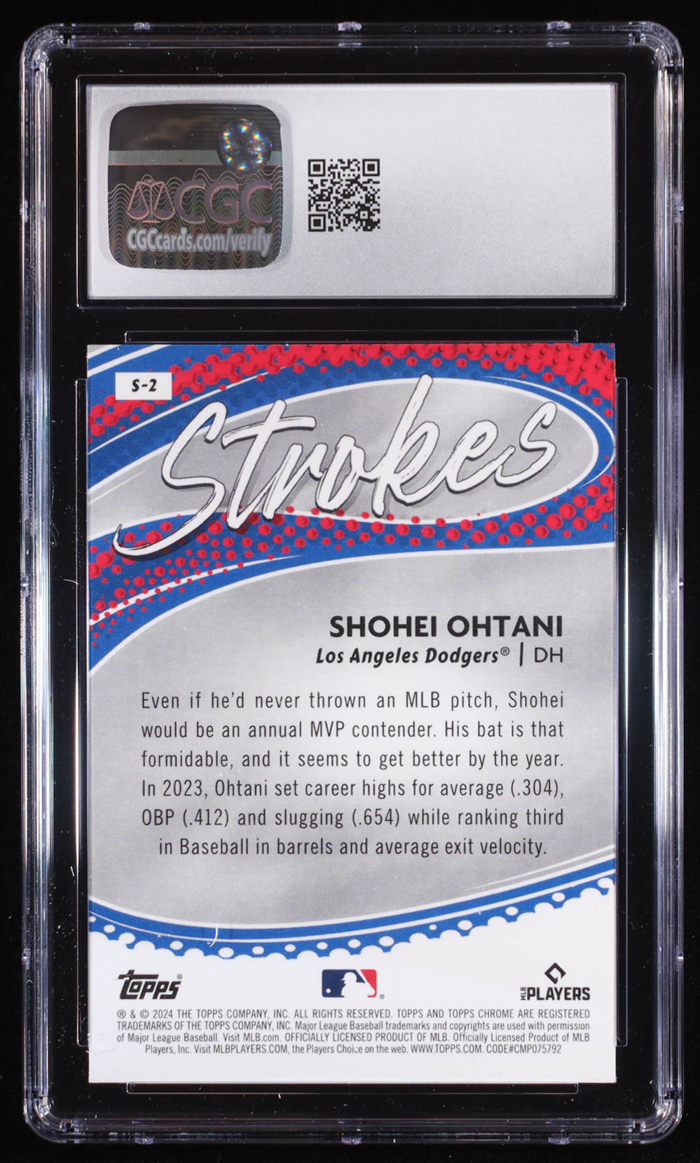 Shohei Ohtani 2024 Topps Chrome Strokes #S2 (CGC 10) at PristineAuction.com Shohei Ohtani 2024 Topps Chrome Strokes #S2 (CGC 10) at PristineAuction.com