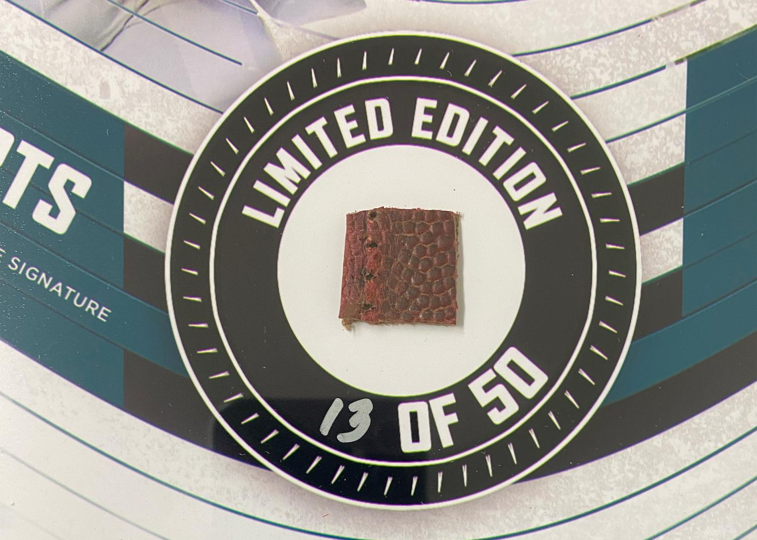 Jalen Hurts Eagles LE Custom Framed Game-Used Football Display (Fanatics) at PristineAuction.com Jalen Hurts Eagles LE Custom Framed Game-Used Football Display (Fanatics) at PristineAuction.com