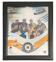 Warriors 2022 NBA Champions LE Custom Framed Display with Piece of Game-Used Basketball at PristineAuction.com
