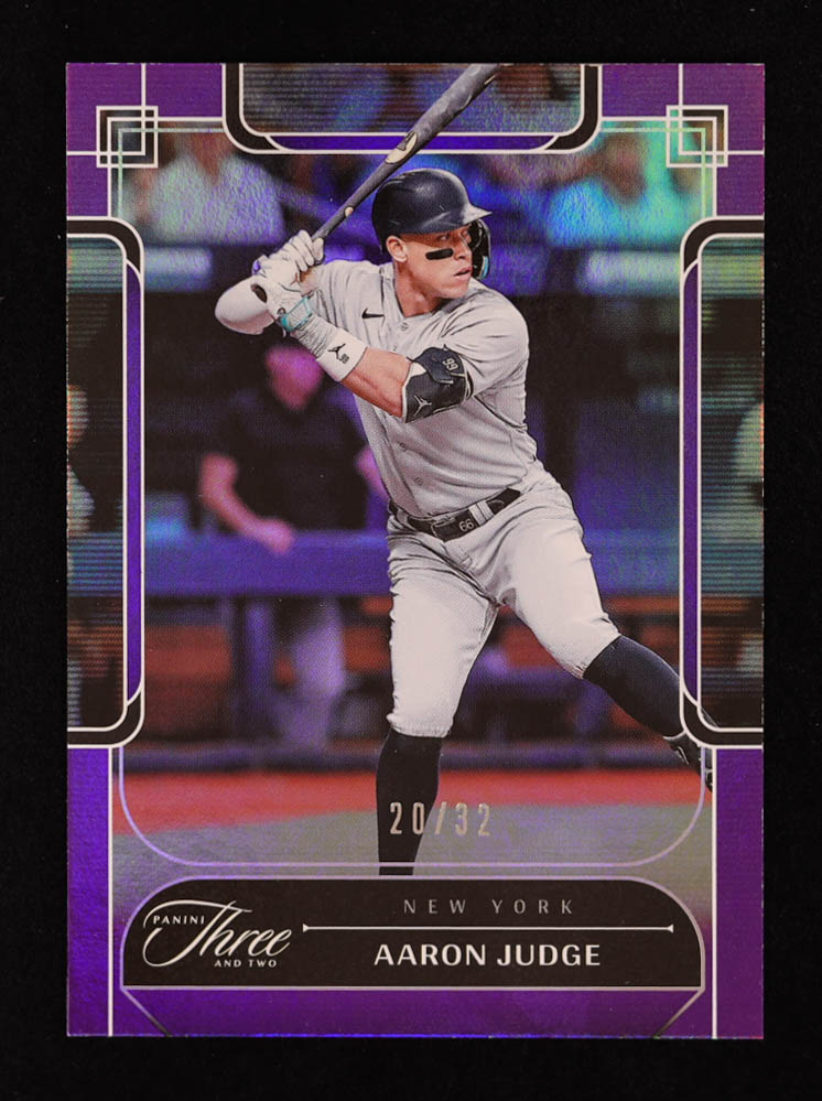 Aaron Judge 2024 Panini Three and Two Full Count Parallel #99 #20/32 at PristineAuction.com Aaron Judge 2024 Panini Three and Two Full Count Parallel #99 #20/32 at PristineAuction.com