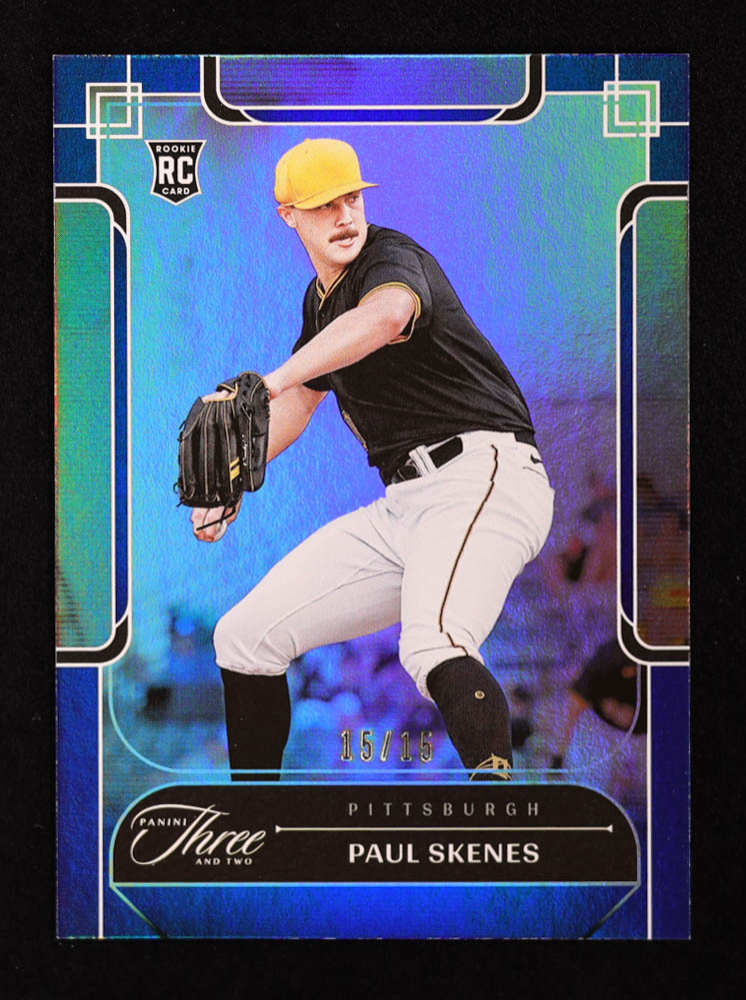 Paul Skenes 2024 Panini Three and Two Holo Blue #31 RC #15/15
