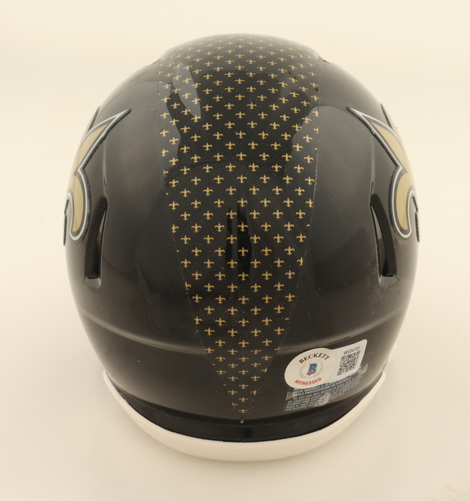 Derek Carr Signed Saints 2022 Black Alternate Mini Helmet (Beckett) at PristineAuction.com Derek Carr Signed Saints 2022 Black Alternate Mini Helmet (Beckett) at PristineAuction.com