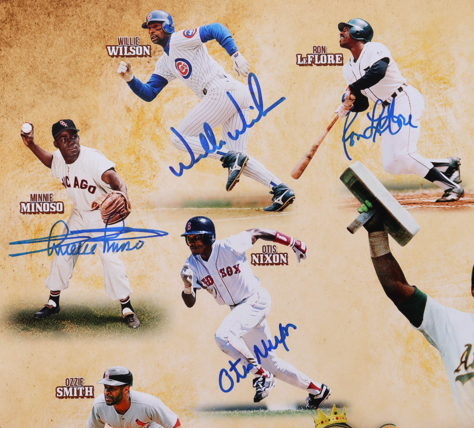 MLB "Kings Of 5-Speed" 16x20 Photo Signed By (11) Including Willie Willson & Ron LeFlore (MLB) at PristineAuction.com MLB "Kings Of 5-Speed" 16x20 Photo Signed By (11) Including Willie Willson & Ron LeFlore (MLB) at PristineAuction.com
