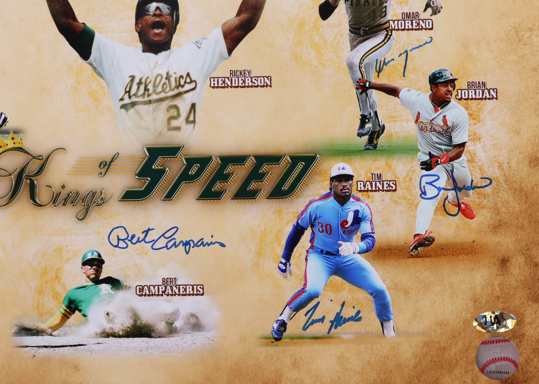 MLB "Kings Of 5-Speed" 16x20 Photo Signed By (11) Including Willie Willson & Ron LeFlore (MLB) at PristineAuction.com MLB "Kings Of 5-Speed" 16x20 Photo Signed By (11) Including Willie Willson & Ron LeFlore (MLB) at PristineAuction.com