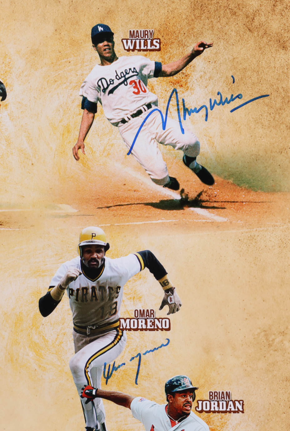 MLB "Kings Of 5-Speed" 16x20 Photo Signed By (11) Including Willie Willson & Ron LeFlore (MLB) at PristineAuction.com MLB "Kings Of 5-Speed" 16x20 Photo Signed By (11) Including Willie Willson & Ron LeFlore (MLB) at PristineAuction.com