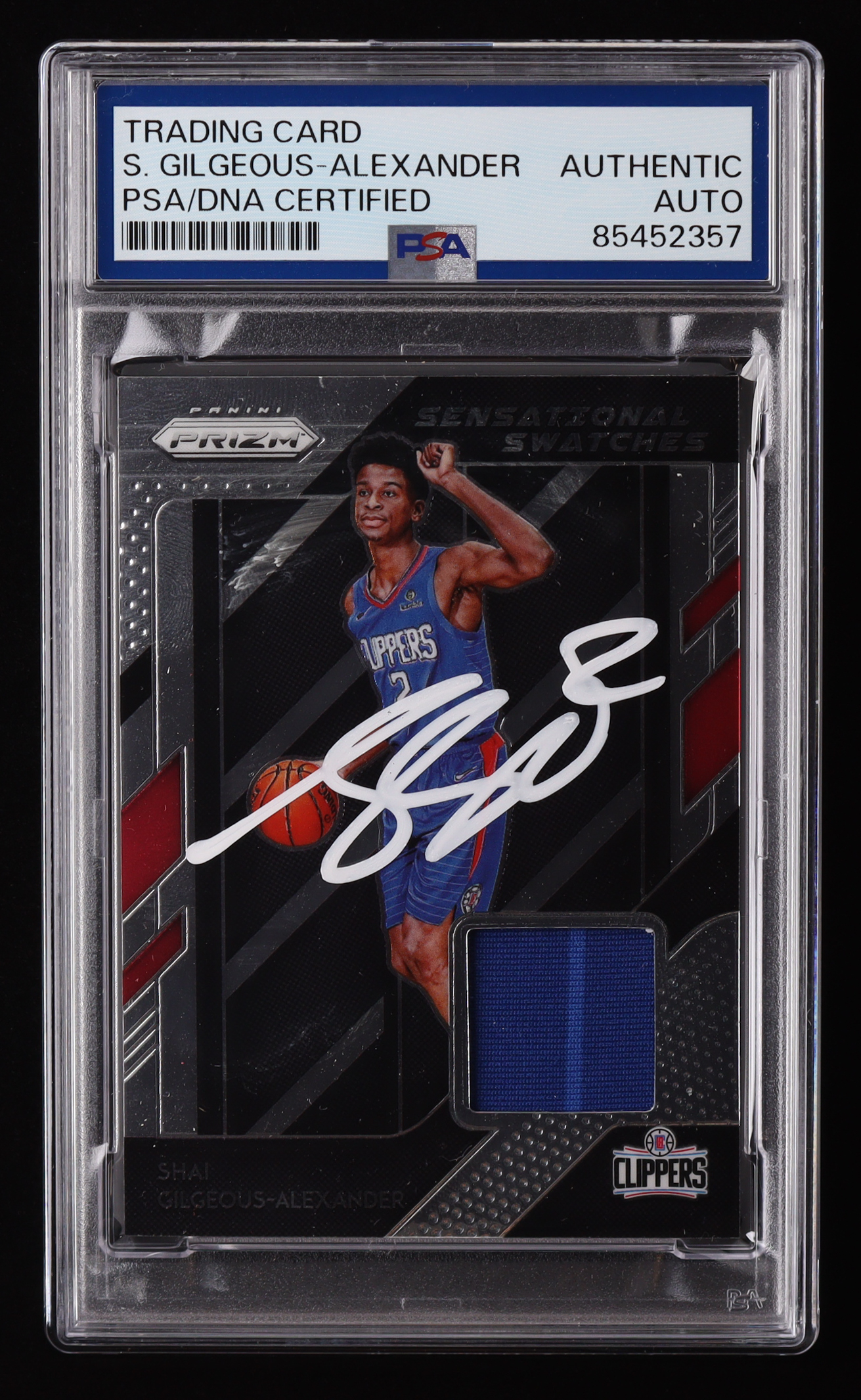 Shai Gilgeous-Alexander Signed 2018-19 Panini Prizm Sensational 