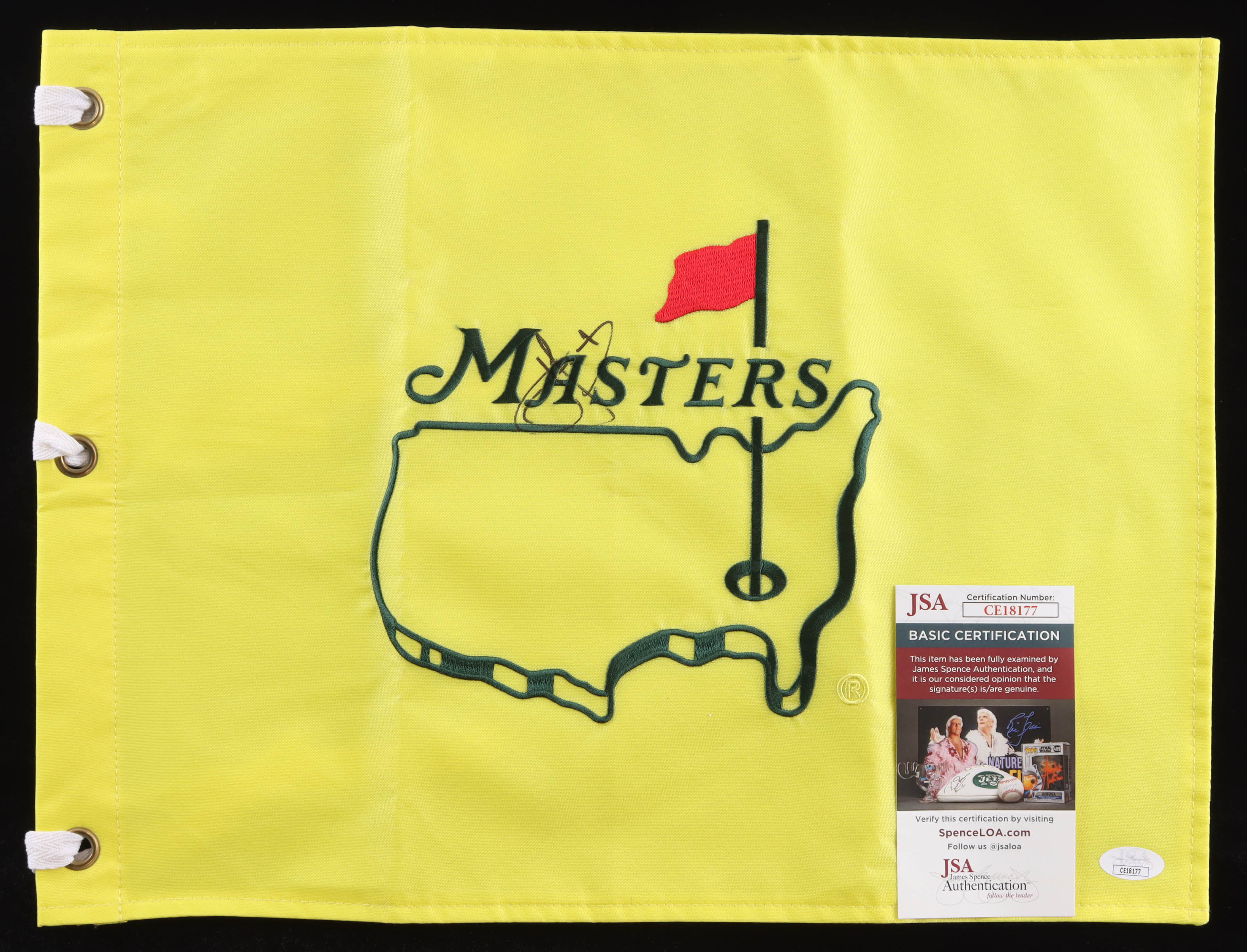 Cam Smith Signed Masters Tournament Golf Pin Flag (JSA) at PristineAuction.com Cam Smith Signed Masters Tournament Golf Pin Flag (JSA) at PristineAuction.com
