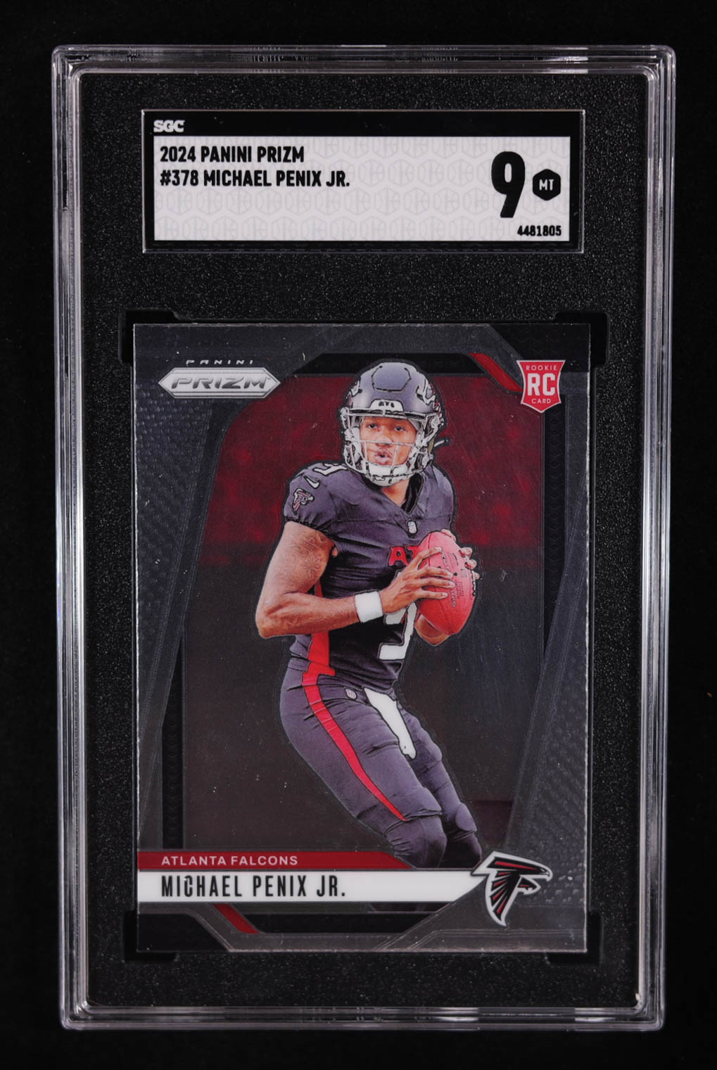 Michael Penix Jr. 2024 Panini Prizm #378 RC (SGC 9) at PristineAuction.com Michael Penix Jr. 2024 Panini Prizm #378 RC (SGC 9) at PristineAuction.com