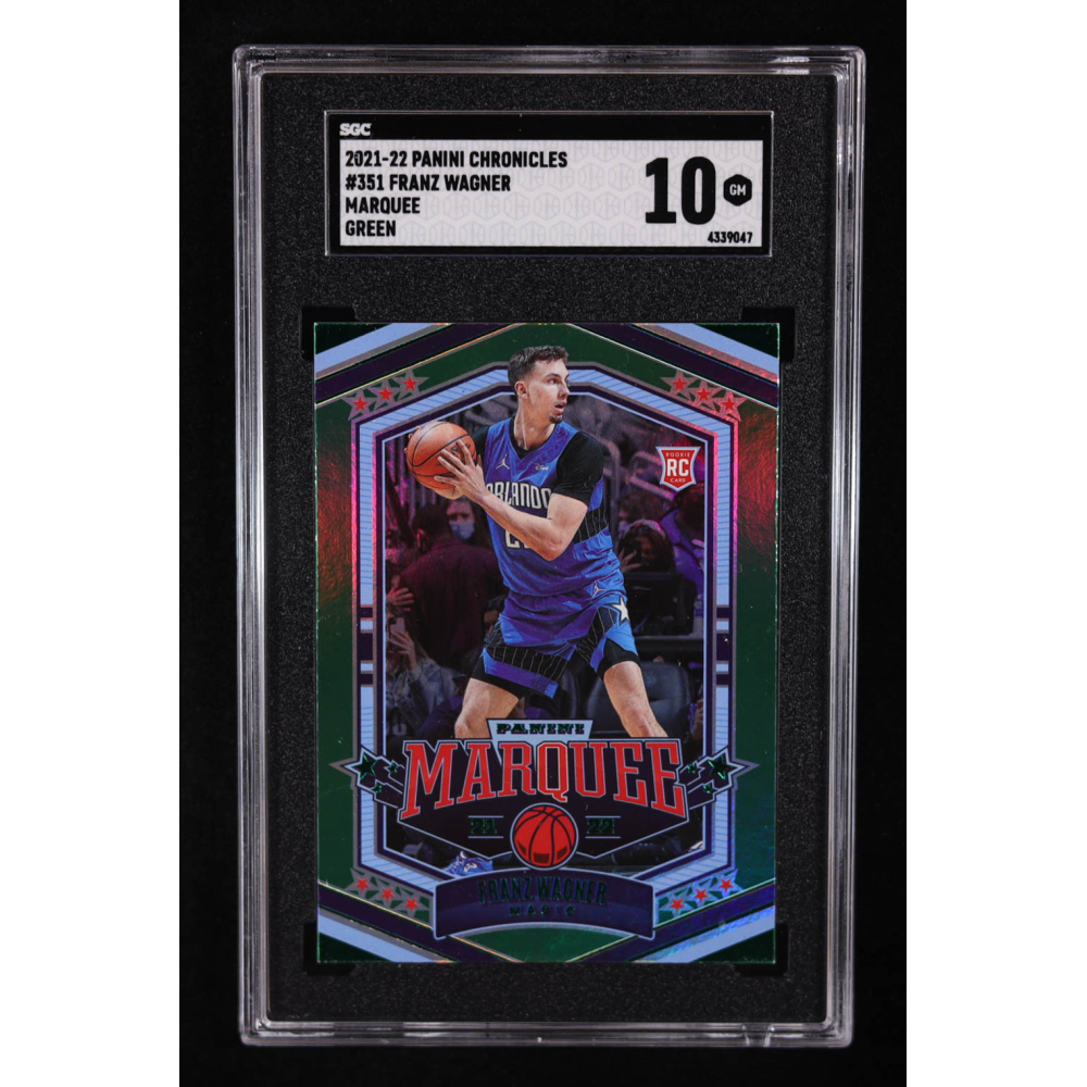 Franz Wagner 2021-22 Panini Chronicles Green Marquee #351 RC (SGC 10) at PristineAuction.com
