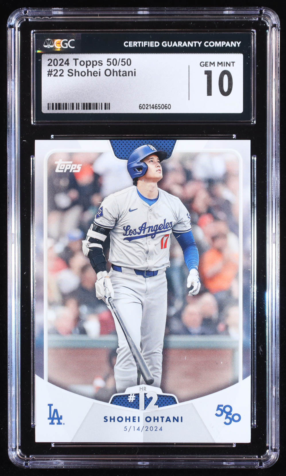 Shohei Ohtani 2024 Topps 50/50 #22 (CGC 10) at PristineAuction.com Shohei Ohtani 2024 Topps 50/50 #22 (CGC 10) at PristineAuction.com