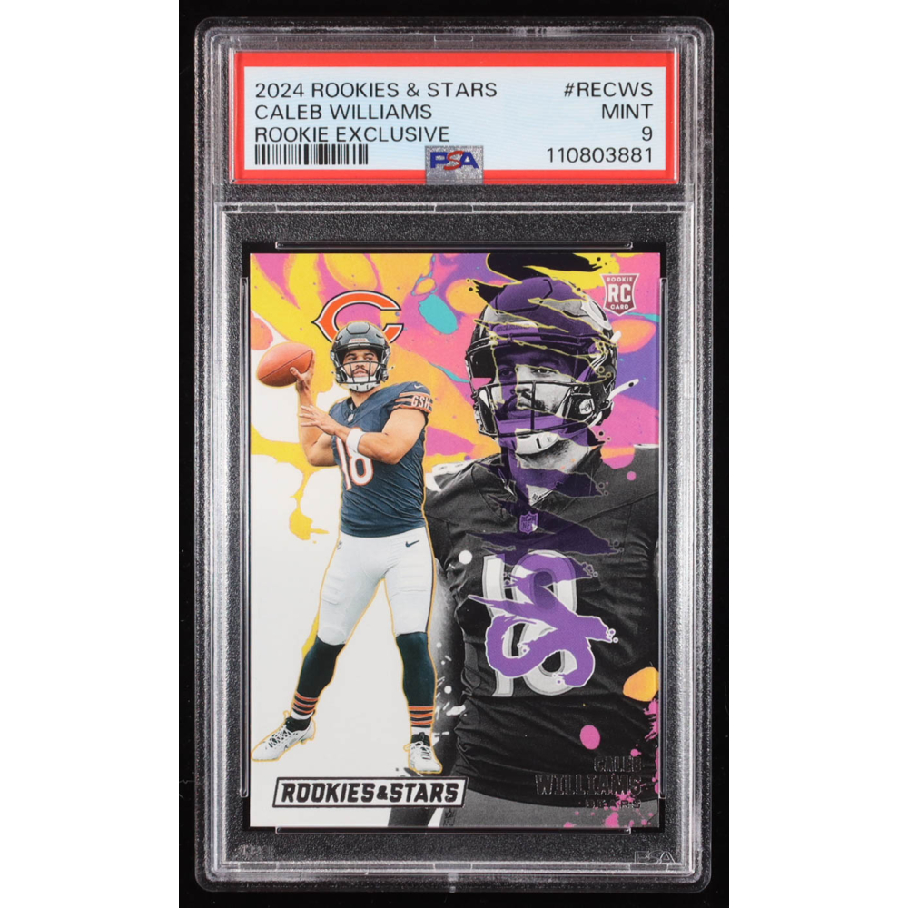 Caleb Williams 2024 Rookies and Stars Rookie Exclusive #1 RC (PSA 9 ...