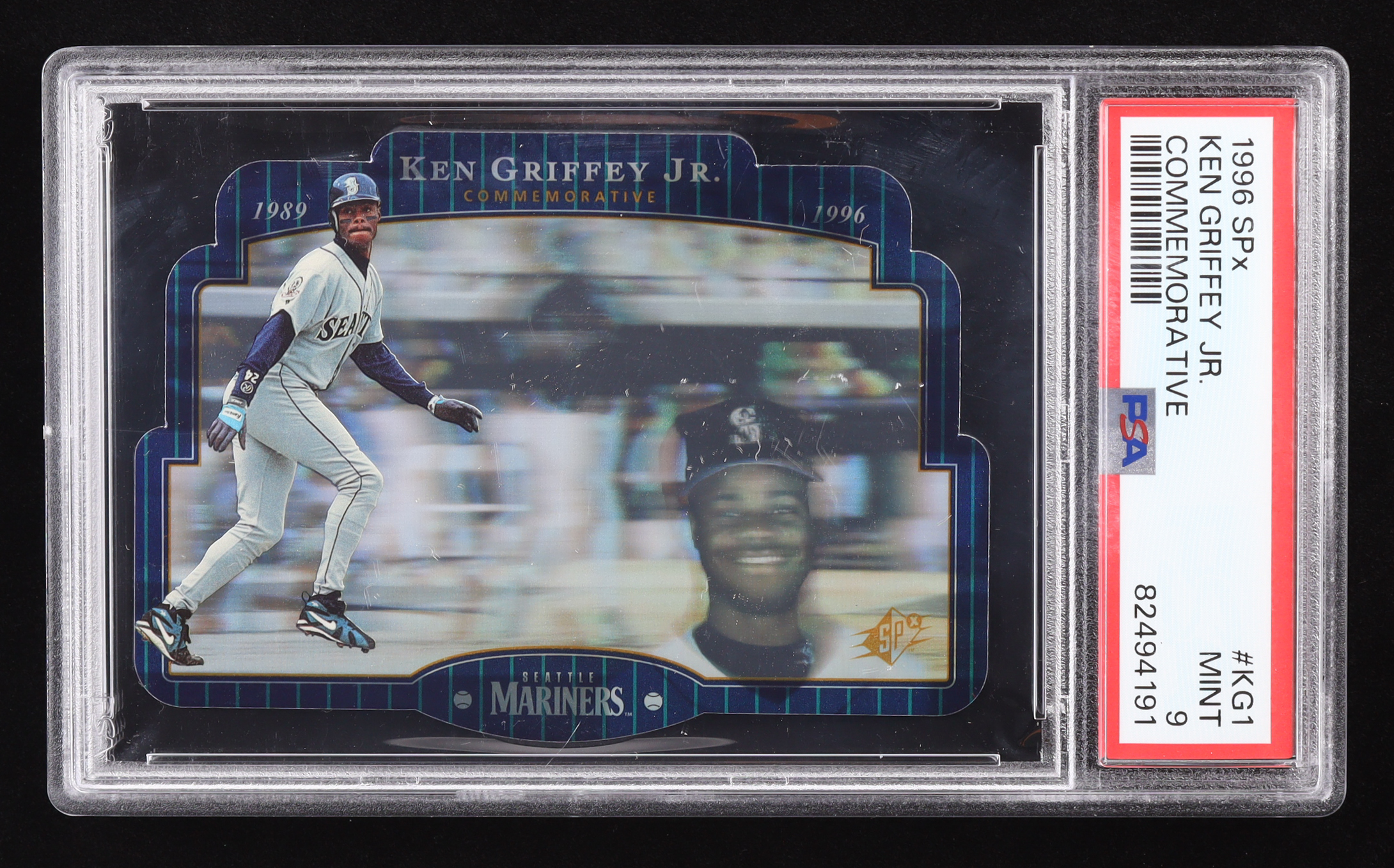 Ken Griffey Jr. 1996 SPx #KG1 / Comm. (PSA 9) at PristineAuction.com Ken Griffey Jr. 1996 SPx #KG1 / Comm. (PSA 9) at PristineAuction.com