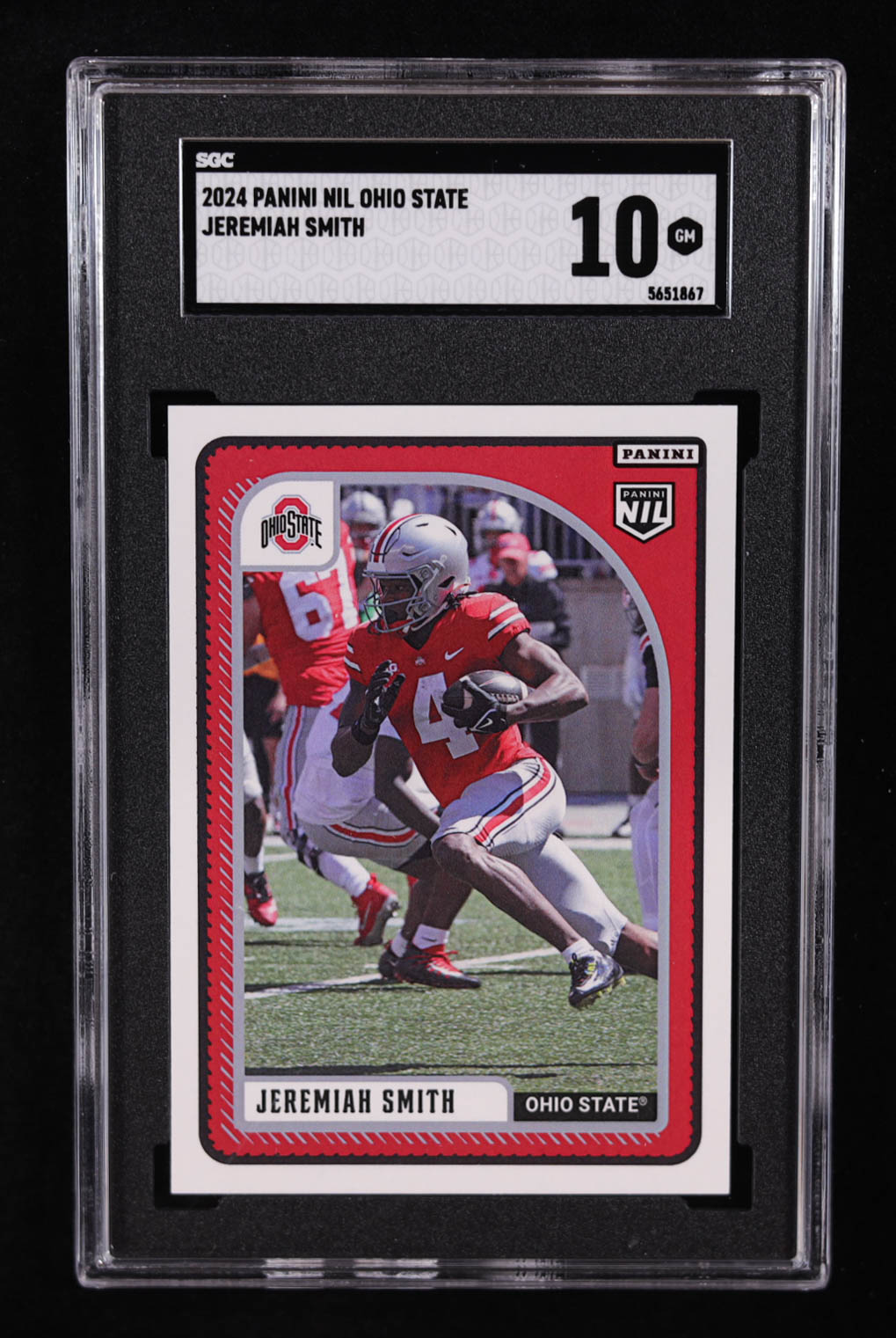 Jeremiah Smith 2024 Panini NIL Ohio State (SGC 10) at PristineAuction.com Jeremiah Smith 2024 Panini NIL Ohio State (SGC 10) at PristineAuction.com