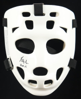 Grant Fuhr Signed Throwback Hockey Goalie Mask Inscribed "HOF '03" (Schwartz) at PristineAuction.com