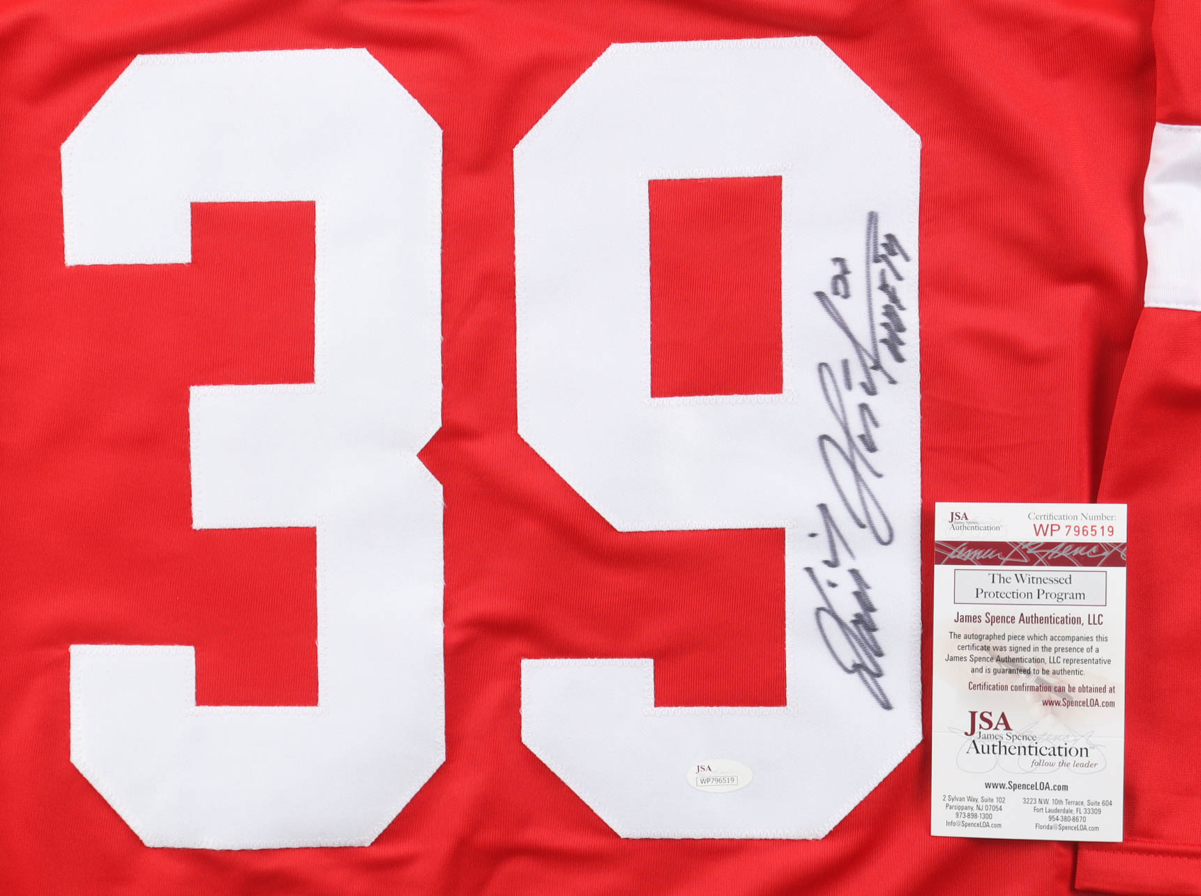 Dominik Hasek Signed Jersey (JSA) at PristineAuction.com Dominik Hasek Signed Jersey (JSA) at PristineAuction.com