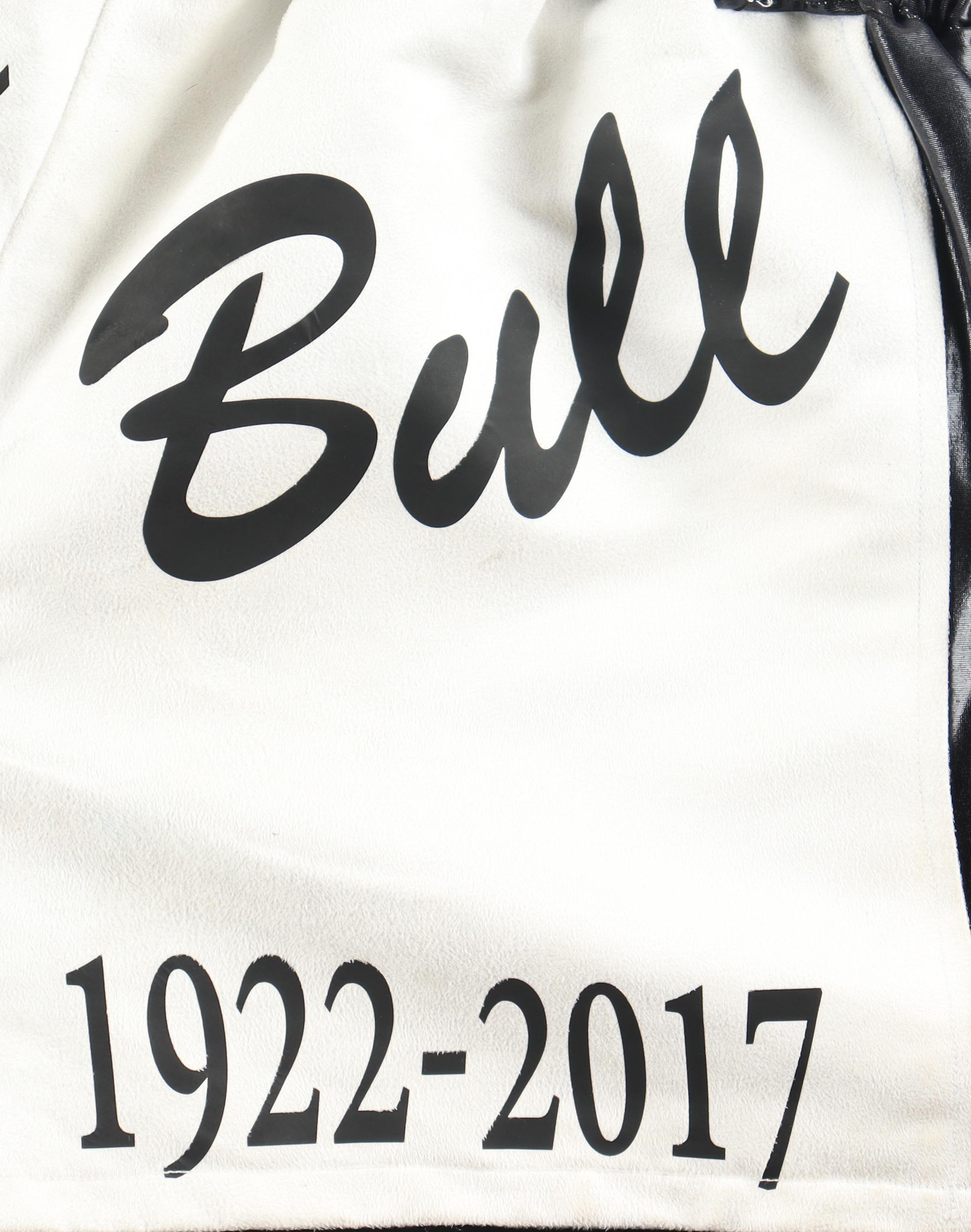 Ryan Garcia Boxing Trunks Match Worn vs. Cesar Valenzuela on November 2, 2017 (PA LOA) at PristineAuction.com Ryan Garcia Boxing Trunks Match Worn vs. Cesar Valenzuela on November 2, 2017 (PA LOA) at PristineAuction.com