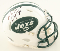 Wayne Chrebet Signed Jets Throwback Alternate Speed Mini Helmet (Schwartz) at PristineAuction.com