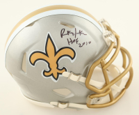 Rickey Jackson Signed Saints Flash Alternate Speed Mini Helmet Inscribed "HOF 2010" (Schwartz) at PristineAuction.com