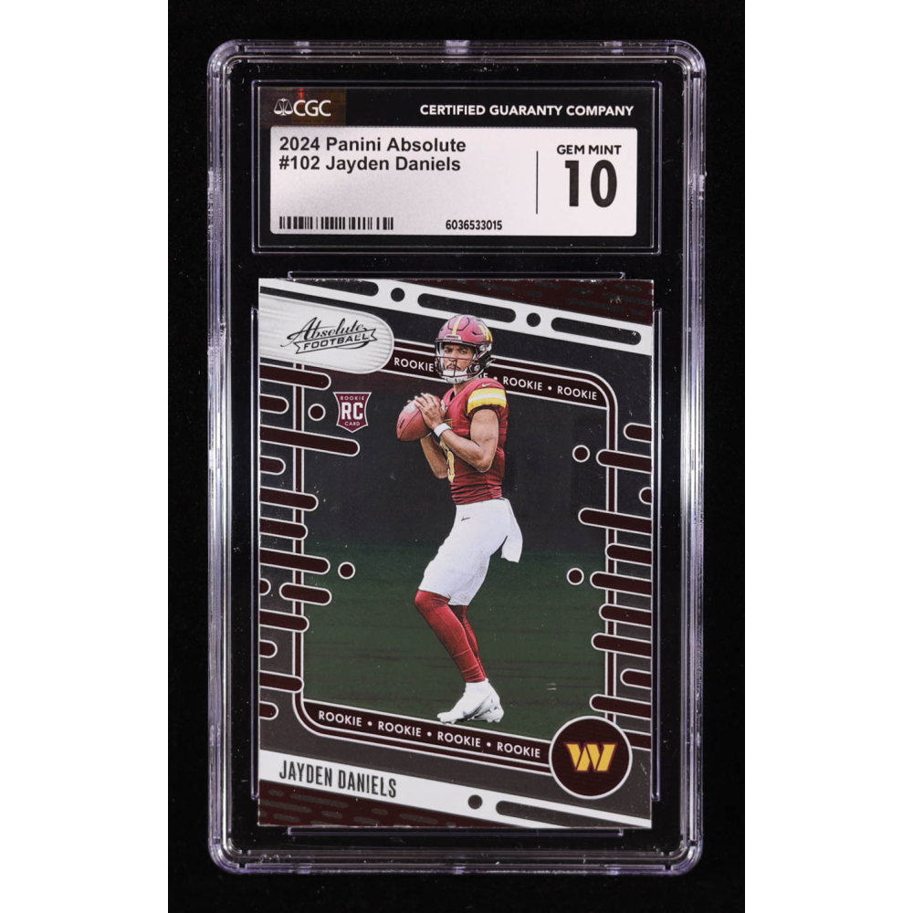 Jayden Daniels 2024 Absolute #102 RC (CGC 10) at PristineAuction.com