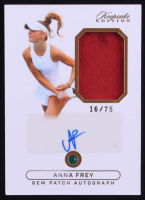 Anna Frey 2024 Keepsake Edition Gem Patch Autograph #108 #16/75 at PristineAuction.com