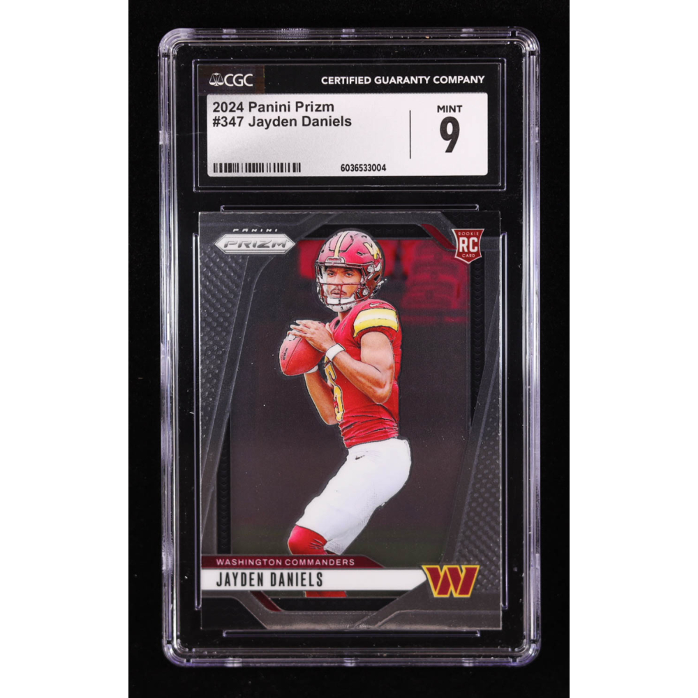 Jayden Daniels 2024 Panini Prizm #347 RC (CGC 9) at PristineAuction.com
