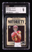 Jayden Daniels 2024 Panini Mosaic Notoriety #19 RC (CGC 10) at PristineAuction.com