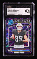 Brock Bowers 2024 Donruss Rated Rookies Retro #9 RC (CGC 9.5) at PristineAuction.com