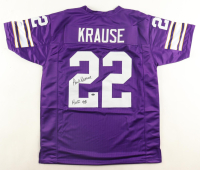 Paul Krause Signed Jersey Inscribed "HOF 98" (Schwartz) at PristineAuction.com