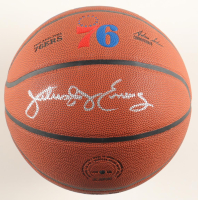 Julius "Dr. J" Erving Signed 76ers Logo NBA Basketball (Schwartz) at PristineAuction.com