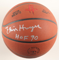 Elvin Hayes Signed Rockets Logo NBA Basketball Inscribed "HOF '90" (Schwartz) at PristineAuction.com