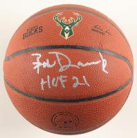 Bob Dandridge Signed Bucks Logo Basketball Inscribed "HOF 21" (Schwartz Sports) at PristineAuction.com