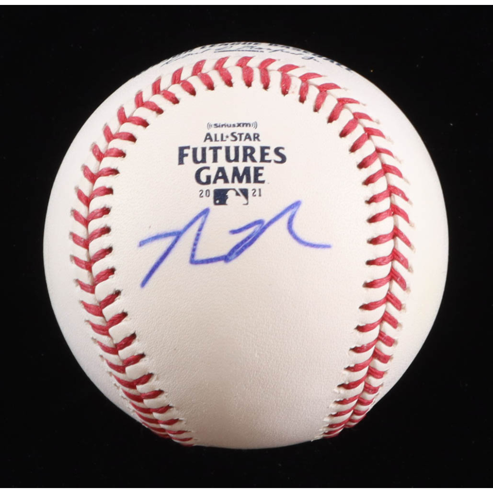 Max Meyer Signed OML 2021 All-Star Futures Game Logo Baseball (JSA) at PristineAuction.com