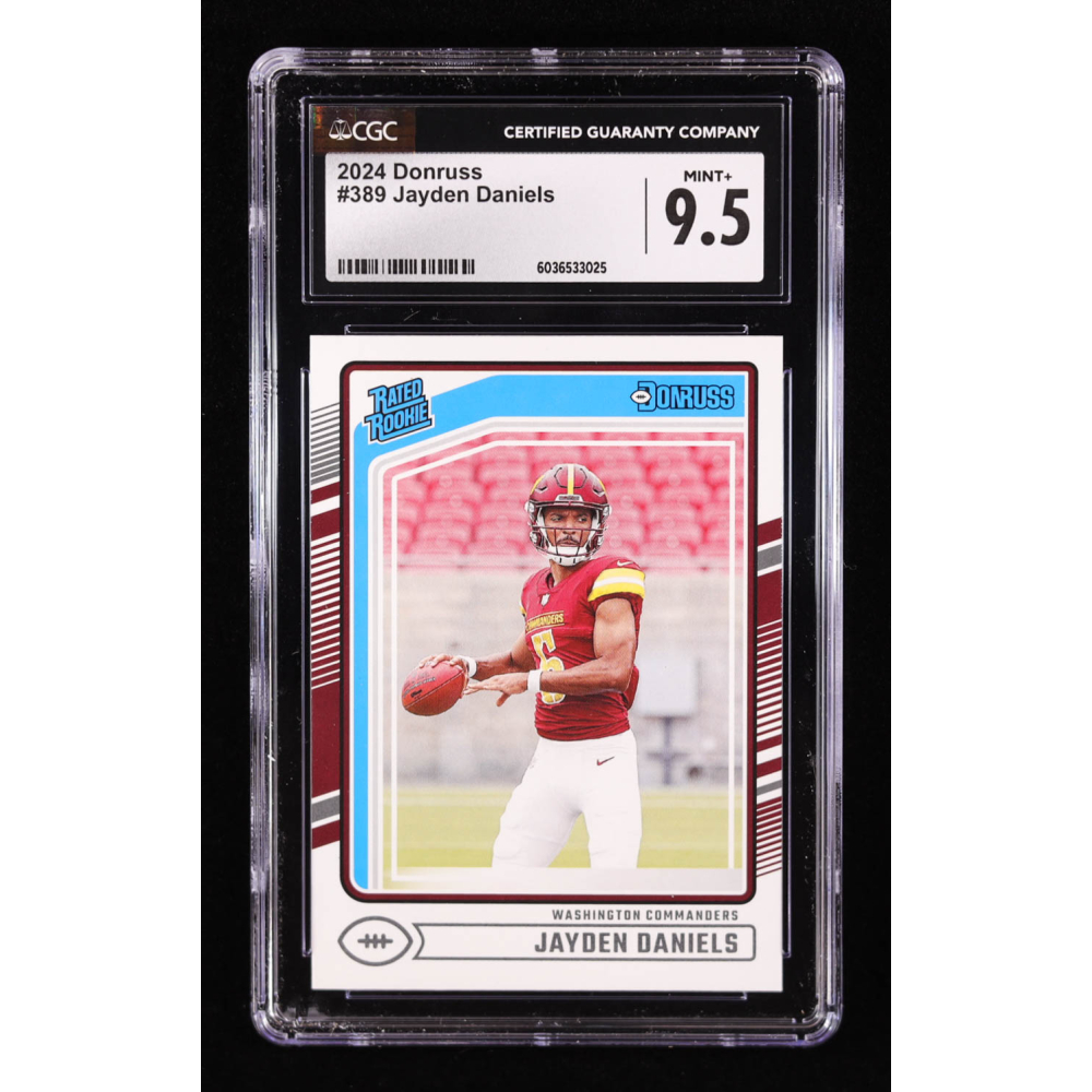 Jayden Daniels 2024 Donruss #389 RR RC (CGC 9.5) at PristineAuction.com