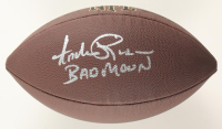 Andre Rison Signed NFL Football Inscribed "Bad Moon" (Schwartz) at PristineAuction.com