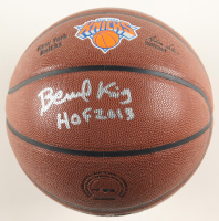 Bernard King Signed Knicks Logo NBA Basketball Inscribed "HOF 2013" (Schwartz) at PristineAuction.com