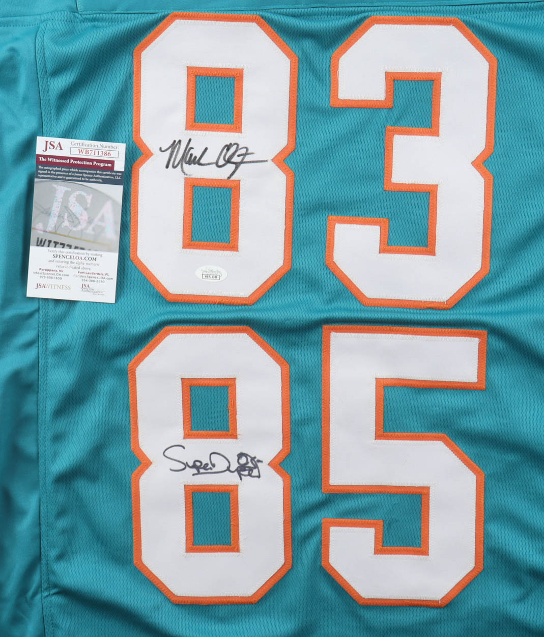 Mark "Super" Duper & Mark Clayton Signed Jersey (JSA) at PristineAuction.com Mark "Super" Duper & Mark Clayton Signed Jersey (JSA) at PristineAuction.com