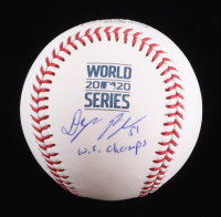 Dylan Floro Signed 2020 World Series Logo OML Baseball Inscribed "W.S. Champs" (JSA) at PristineAuction.com