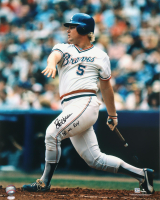 Bob Horner Signed Braves 16x20 Photo Inscribed "78 NL ROY" (Schwartz) at PristineAuction.com