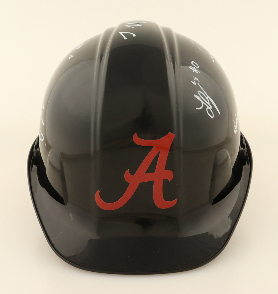 2025 Alabama Crimson Tide Hard Hat Team-Signed by (8) with Mark Sears, Chris Youngblood, Grant Nelson, Aden Holloway (Beckett) at PristineAuction.com 2025 Alabama Crimson Tide Hard Hat Team-Signed by (8) with Mark Sears, Chris Youngblood, Grant Nelson, Aden Holloway (Beckett) at PristineAuction.com