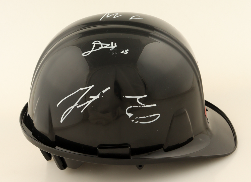 2025 Alabama Crimson Tide Hard Hat Team-Signed by (8) with Mark Sears, Chris Youngblood, Grant Nelson, Aden Holloway (Beckett) at PristineAuction.com 2025 Alabama Crimson Tide Hard Hat Team-Signed by (8) with Mark Sears, Chris Youngblood, Grant Nelson, Aden Holloway (Beckett) at PristineAuction.com