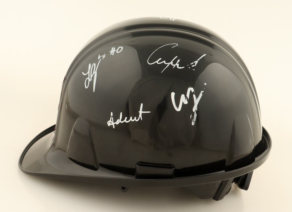 2025 Alabama Crimson Tide Hard Hat Team-Signed by (8) with Mark Sears, Chris Youngblood, Grant Nelson, Aden Holloway (Beckett) at PristineAuction.com 2025 Alabama Crimson Tide Hard Hat Team-Signed by (8) with Mark Sears, Chris Youngblood, Grant Nelson, Aden Holloway (Beckett) at PristineAuction.com