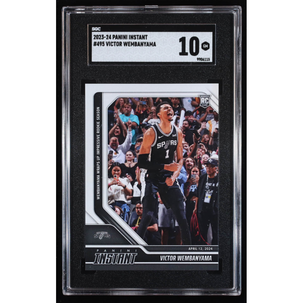Victor Wembanyama 2023-24 Panini Instant #495 RC (SGC 10) at PristineAuction.com