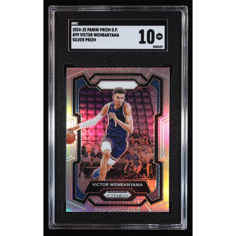Victor Wembanyama 2024-25 Panini Prizm Draft Picks Prizms Silver #99 (SGC 10) at PristineAuction.com