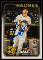 Jackson Merrill Signed 2024 Topps Chrome Update #US169 RC (JSA) at PristineAuction.com