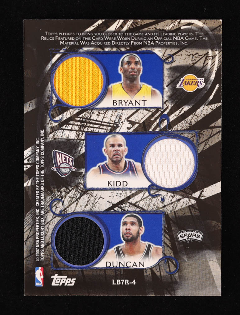 Bruce Bowen / Ben Wallace / Andrei Kirilenko / Ron Artest / Kobe Bryant / Jason Kidd / Tim Duncan 2006-07 Topps Luxury Box Relics Seven Blue #4 #46/49 at PristineAuction.com Bruce Bowen / Ben Wallace / Andrei Kirilenko / Ron Artest / Kobe Bryant / Jason Kidd / Tim Duncan 2006-07 Topps Luxury Box Relics Seven Blue #4 #46/49 at PristineAuction.com