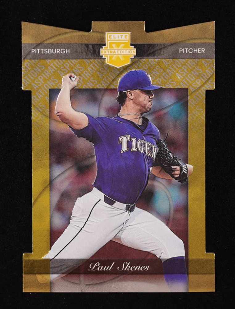 Paul Skenes 2023 Elite Extra Edition Aspirations Die-Cut Gold #160 #4/24 RC