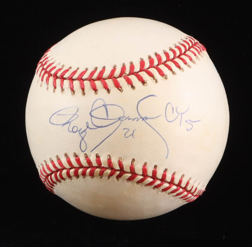 Roger Clemens Signed OAL Baseball Inscribed "Cy 5" (PSA) at PristineAuction.com Roger Clemens Signed OAL Baseball Inscribed "Cy 5" (PSA) at PristineAuction.com