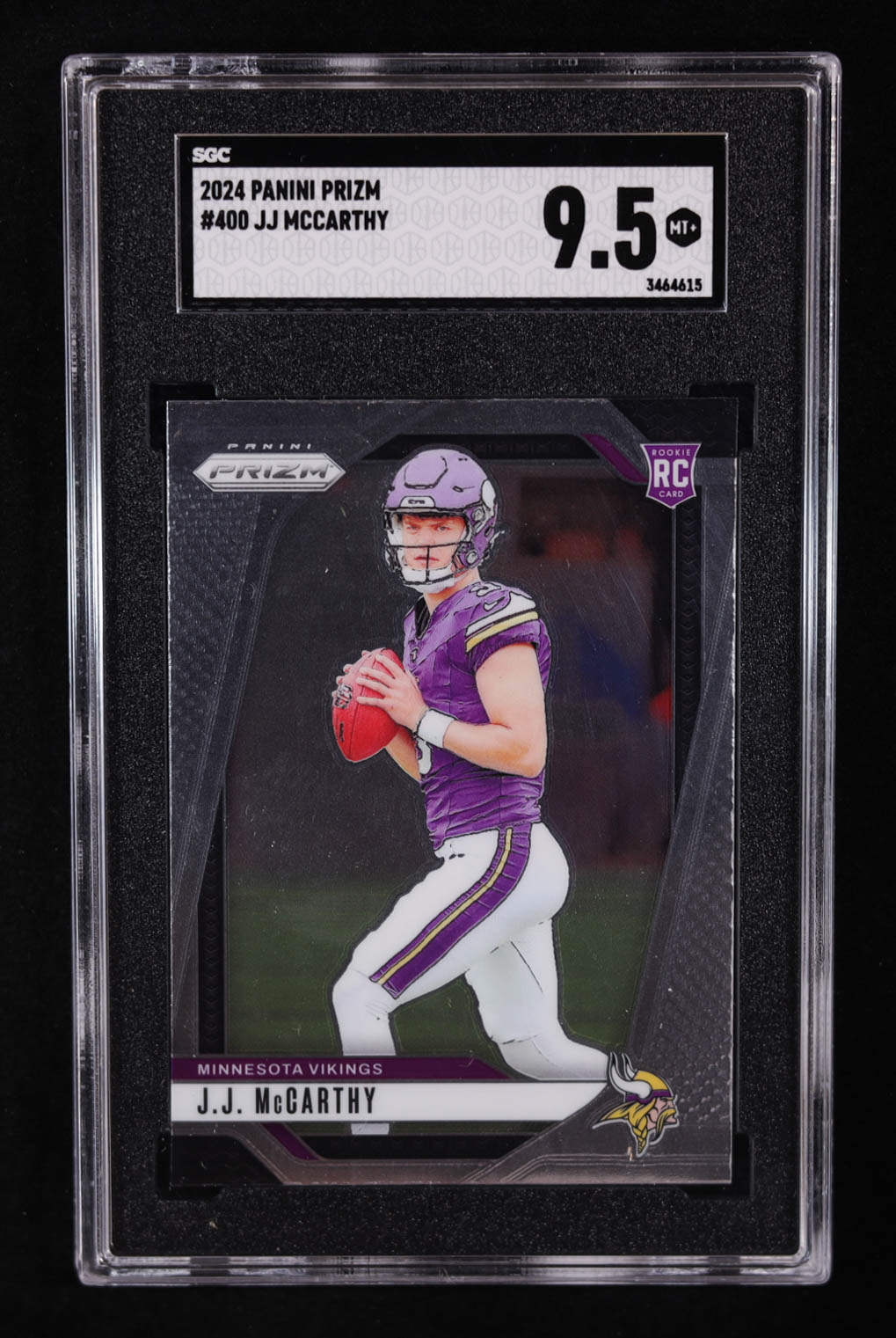 JJ McCarthy 2024 Panini Prizm #400 RC (SGC 9.5) at PristineAuction.com JJ McCarthy 2024 Panini Prizm #400 RC (SGC 9.5) at PristineAuction.com